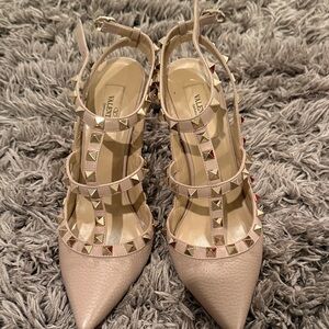 Valentino Women's Studded Nude Heels